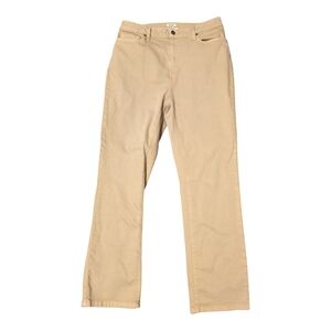 L.L. Bean Women's Classic Fit Pants Light Beige Size 12